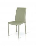 SEDIA ECO PELLE BEIGE - MODERNA