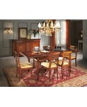 MOBILE CREDENZA STILE BASSANO ANTA TRAFORO ORO LEGNO MASSELLO