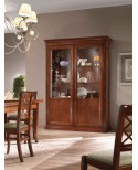 CREDENZA CON RILIEVO IN LEGNO MASSELLO VARI COLORI L 196 - P 50 H 110