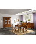 CREDENZA CON RILIEVO IN LEGNO MASSELLO VARI COLORI L 196 - P 50 H 110