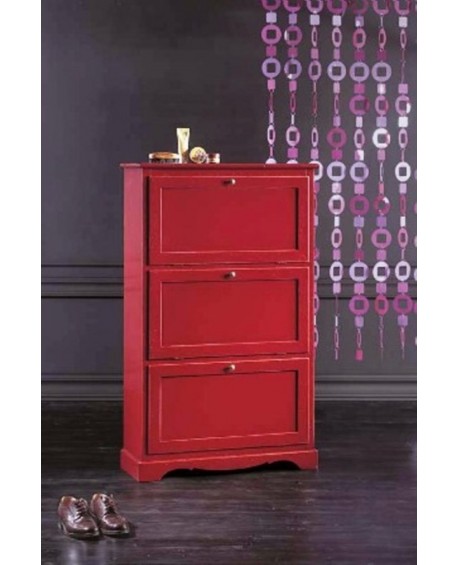 Doble de madera SHOE PROFUNDIDAD arte pobre color oscuro NUEZ