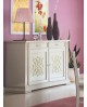 CREDENZA IN LEGNO MASSELLO CON RILIEVO L 184 P 50 H 106
