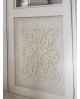 CREDENZA IN LEGNO MASSELLO CON RILIEVO L 184 P 50 H 106