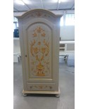 WOOD CABINET 1 DOOR FINELY DECORATED HAND