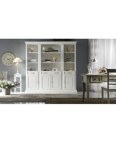 LIBRERIA MODULARE - IN LEGNO MASSELLO vari colori