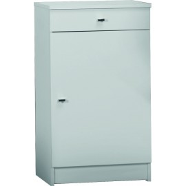 MOBILE 1 ANTA 1 CASSETTO-Bianco Lucido