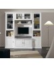 PARETE A GIORNO LIVRERIA PORTA TV - IN LEGNO - VERI COLORI