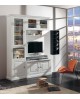 PARETE A GIORNO LIVRERIA PORTA TV - IN LEGNO - VERI COLORI
