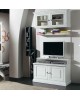 PARETE A GIORNO LIVRERIA PORTA TV - IN LEGNO - VERI COLORI