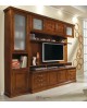 PARETE A GIORNO LIVRERIA PORTA TV - IN LEGNO - VERI COLORI