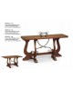 IRON CONSOLE TABLE EXTENDING 160x40