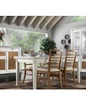 tavolo legno massello + 4 sedie vari colori - varie dimensioni-