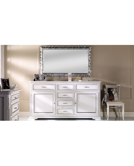 CREDENZONE CREDENZA IN LEGNO MASSELLO VARI COLOR L 200 P 51 H 105