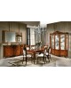 credenza in legno massello con intarsio stile barocco L 197 p 50 h 100