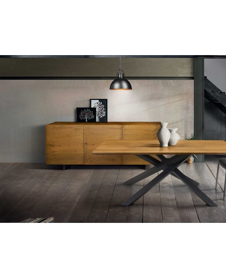 credenza madia  3 ante rovere nodato finitura grano