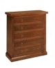 DRAWER CHEST OF WOOD 5 cinquino POOR ART WITH WALNUT VENETA