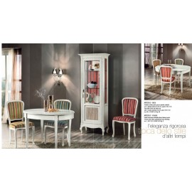 tavolo 80x110 allungabile a 130x110 ovalino legno massello vari colori