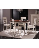 OVAL TABLE Allun. WOOD BICOLORE - 140x110 VARIOUS COLORS