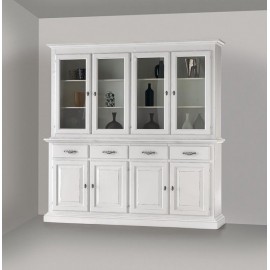 CRISTALLIERA BASE + ALZATA IN LEGNO MASSELO L 222 H 226 P51