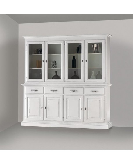 CRISTALLIERA BASE + ALZATA IN LEGNO MASSELO L 222 H 226 P51