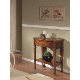 CONSOLE 1 DRAWER WOOD WITH WALNUT FINISH BASSANO - codluis 906