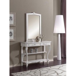 ESPEJO CONSOLA GLOSS madera blanca