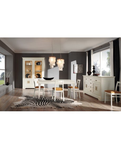 SALA COMPLETA IN LEGNO MASSELLO VARI COLORI