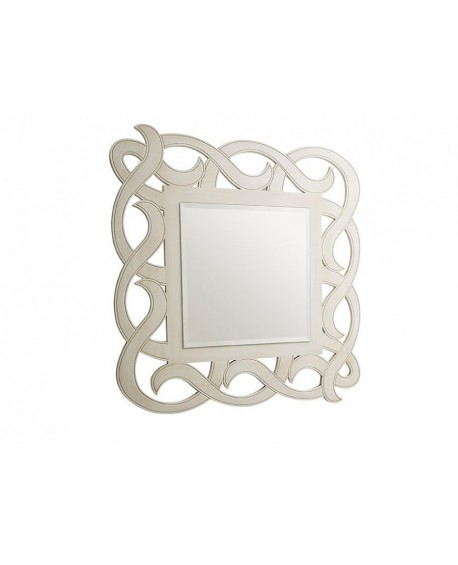 Specchio quadrato in legno vari colori 98x98