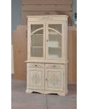 CRISTALLIERA 2 DOORS BASE + ELFENBEIN LIFT DEKORIERTE gebürstet - codluis 1042