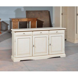 CRISTALLIERA 3 DOORS 3 DRAWERS BASE + LIFT MIT gebürstet IVORY - codluis 1047