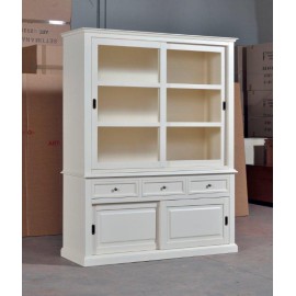 CRISTALLIERA BASE + LIFT SCHIEBETUEREN mit weißen IVORY - codluis 1052
