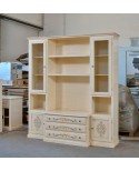 MAUER Raumtür TV SCHRANK VERZIERTES ELFENBEIN gebürstet - codluis 1057