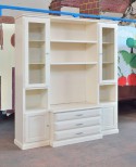 MAUER-Raum-Tür TV-Schrank mit WEISS IVORY - codluis 1058