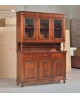 CRISTALLIERA 3 DOORS BASE + LIFT MIT NUSSBAUM CARVED - codluis 1073