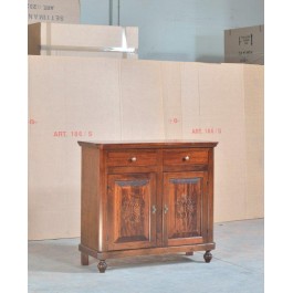 CREDENZA 2 PORTE INTAGLIATA COL NOCE - codluis 1074