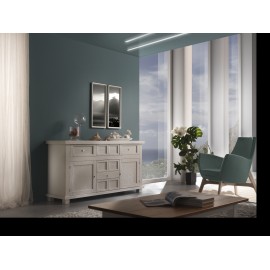 CREDENZA IN LEGNO MASSELLO L 166 P 45 H 86