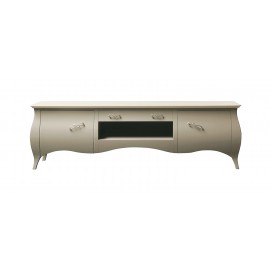 PORTA TV BOMBATO IN LEGNO MASSELLO