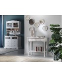 CONSOLE TABLE 2 DRAWERS LACCATA WHITE WOOD INPUT L. 90 cm