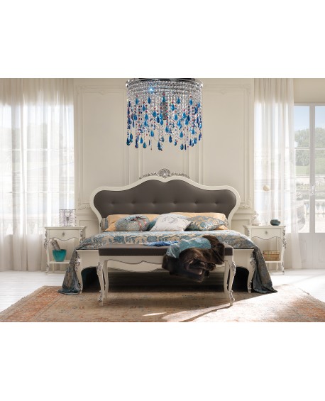 LETTO MATRIMONIALE IN LEGNO MASSELLO