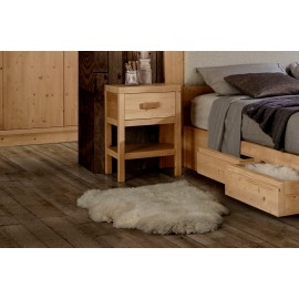 COMODINO IN LEGNO MASSELLO DI ABETE