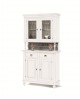 CRISTALLIERA SHOWCASE 2 DOORS 2 DRAWERS DRESSER + LIFT WITH MATT WHITE - WOOD - codluis 311