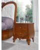 COMODINO IN LEGNO 2 CASSETTI CON DECORO  CHANTAL COLLECTION