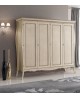 ARMADIO 4 P. SMONTABILE CON RIPIANO INTERNO LEGNO MASSELLO VARI COLORI L. 235 P. 64 H. 212