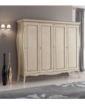 ARMADIO 4 P. SMONTABILE CON RIPIANO INTERNO LEGNO MASSELLO VARI COLORI L. 235 P. 64 H. 212