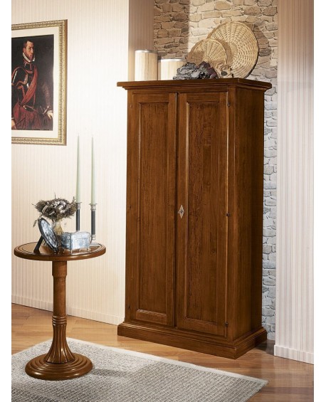 Armadietto dispensa a 2 porte in legno massello