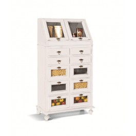 CREDENZA LEGNO DISPENZA BASE MOBILE LEGNO BIANCO OPACO - codluis 315