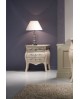 comodino in legno massello bombato decorato vari colori