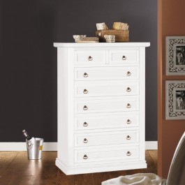 WEEKLY CHEST WOOD MATT WHITE - codluis 328