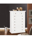 WEEKLY CHEST WOOD MATT WHITE - codluis 328