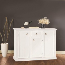 CREDENZA CREDENZINA LEGNO BIANCO OPACO - codluis 329